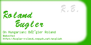 roland bugler business card